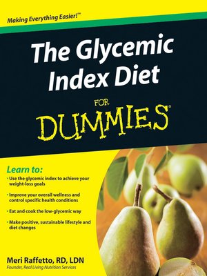 cover image of The Glycemic Index Diet For Dummies